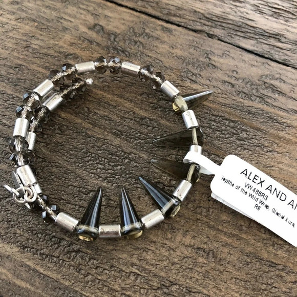 NWT Alex and Ani Silver Depths of Wild Bracelet - Picture 2 of 5